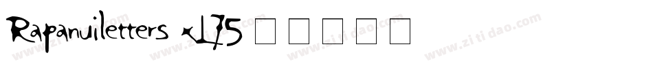 Rapanuiletters-xL75字体转换