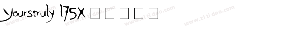 Yourstruly-l75X字体转换