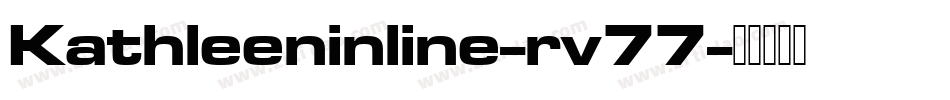 Kathleeninline-rv77字体转换