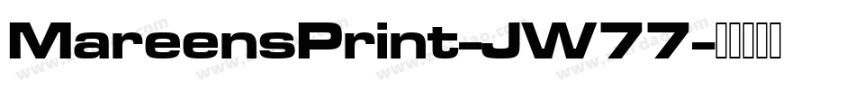 MareensPrint-JW77字体转换