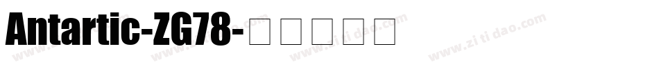 Antartic-ZG78字体转换