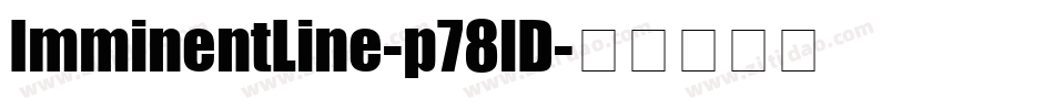 ImminentLine-p78lD字体转换