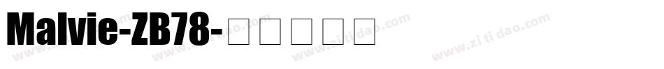 Malvie-ZB78字体转换