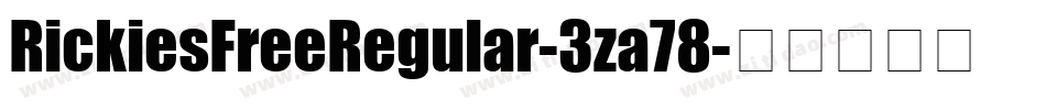 RickiesFreeRegular-3za78字体转换