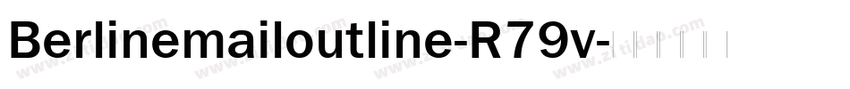 Berlinemailoutline-R79v字体转换