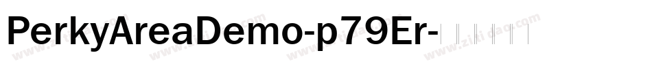 PerkyAreaDemo-p79Er字体转换