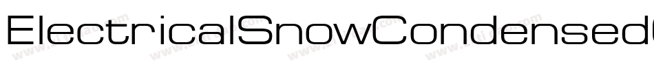 ElectricalSnowCondensedOblique-6w81字体转换