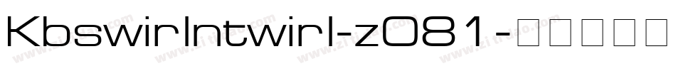 Kbswirlntwirl-zO81字体转换