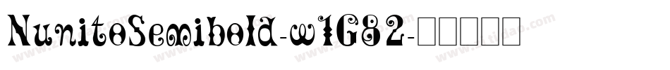 NunitoSemibold-w1G82字体转换