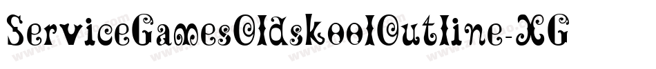ServiceGamesOldskoolOutline-XG82字体转换
