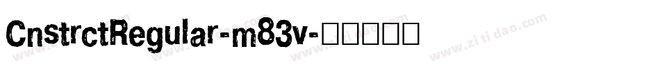CnstrctRegular-m83v字体转换