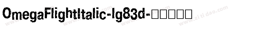 OmegaFlightItalic-lg83d字体转换