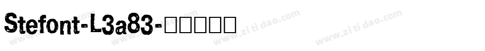 Stefont-L3a83字体转换