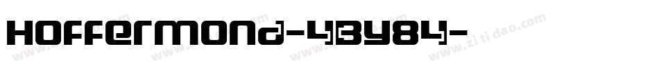 Hoffermond-4By84字体转换