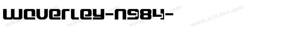 Waverley-ng84字体转换