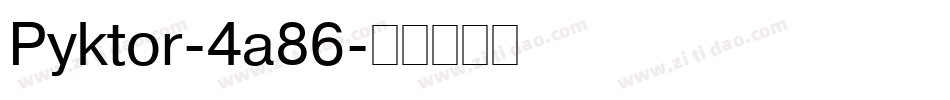 Pyktor-4a86字体转换