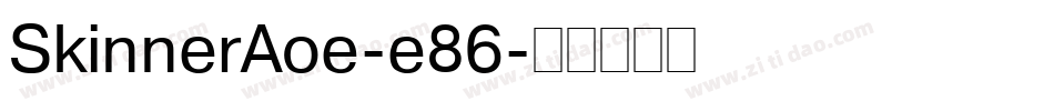 SkinnerAoe-e86字体转换