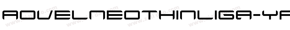 AovelneoThinliga-YP88字体转换