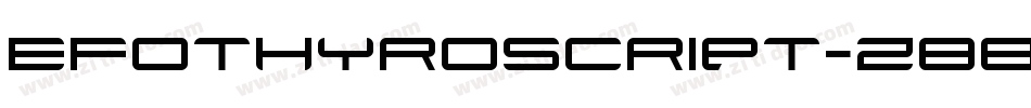 Efothyroscript-z88GX字体转换