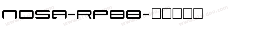 Nosa-rP88字体转换
