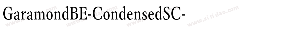 GaramondBE-CondensedSC字体转换