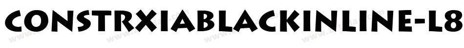Constrxiablackinline-l89D字体转换