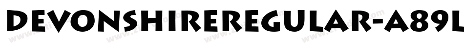 DevonshireRegular-A89L字体转换
