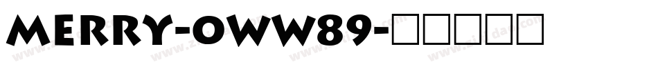 Merry-0WW89字体转换