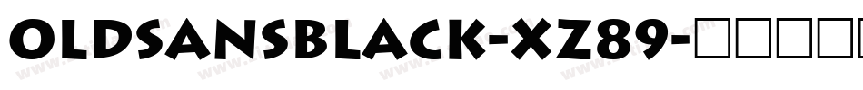 Oldsansblack-XZ89字体转换
