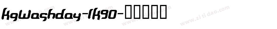 KgWashday-lK90字体转换