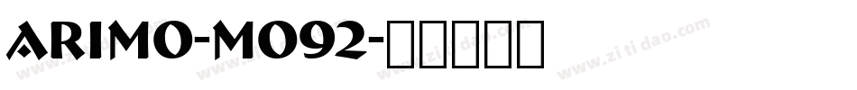 Arimo-mO92字体转换