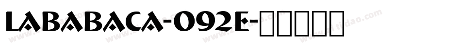 LaBabaca-O92e字体转换