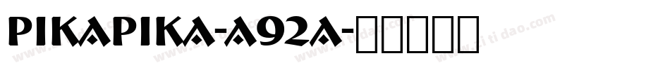 Pikapika-A92A字体转换