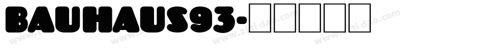 Bauhaus93字体转换
