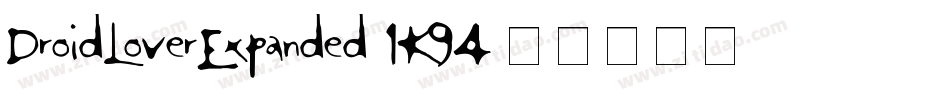 DroidLoverExpanded-1K94字体转换