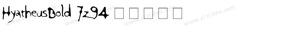 HyatheusBold-7z94字体转换
