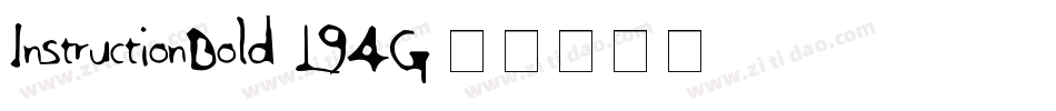 InstructionBold-L94G字体转换