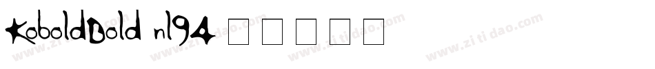 KoboldBold-nl94字体转换