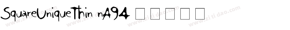 SquareUniqueThin-nA94字体转换