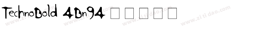 TechnoBold-4Bn94字体转换