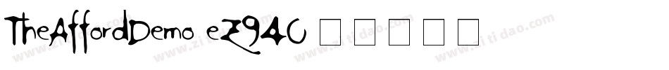 TheAffordDemo-eZ94O字体转换