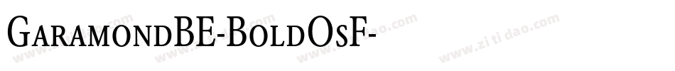 GaramondBE-BoldOsF字体转换