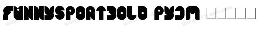 FunnySportBold-PYjm字体转换