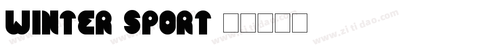 Winter-Sport字体转换