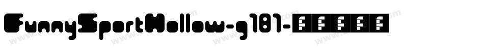 FunnySportHollow-g181字体转换