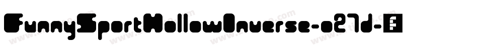 FunnySportHollowInverse-o27d字体转换