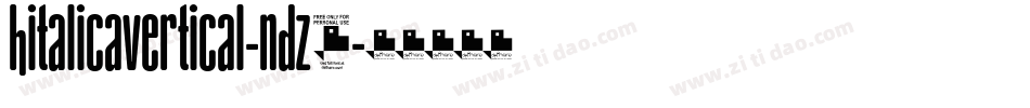 HitalicaVertical-nDz4字体转换