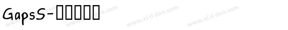 GapsS字体转换