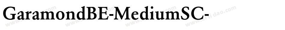 GaramondBE-MediumSC字体转换