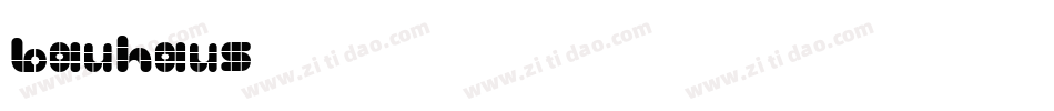 bauhaus字体字体转换